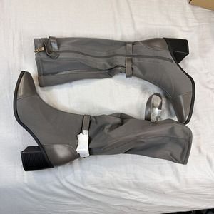 Gaibree Medium Calf Riding Boot Grey Women’s Size 10XWC New